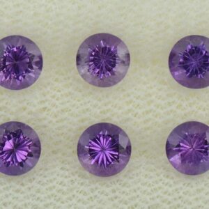 Amethyst round box set 4.5mm 2.87cts N am183