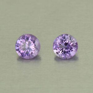 Amethyst round pair 5.0mm 0.79cts N am146 SOLD