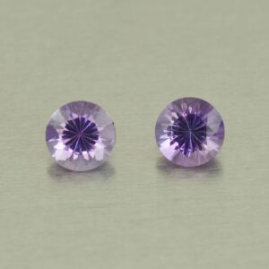 Amethyst round pair 5.0mm 0.82cts N am149