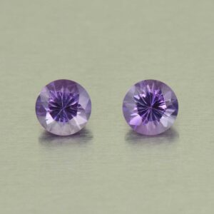 Amethyst round pair 5.0mm 0.82cts N am150