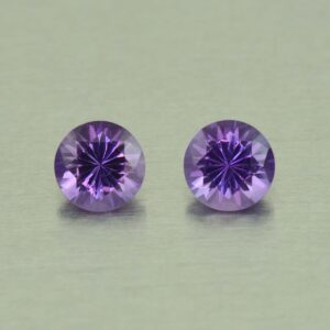 Amethyst round pair 5.5mm 1.00cts N am139 SOLD