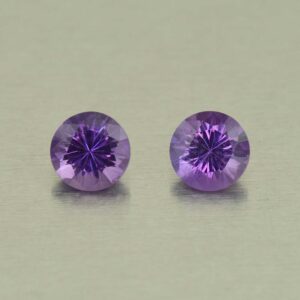 Amethyst round pair 5.5mm 1.05cts N am157 SOLD