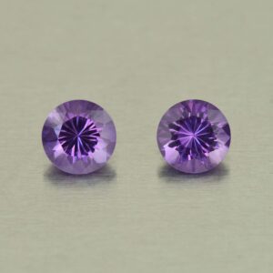 Amethyst round pair 5.5mm 1.06cts N am158 SOLD