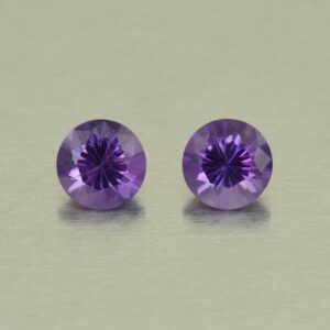 Amethyst round pair 5.5mm 1.06cts N am160 SOLD