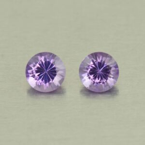 Amethyst round pair 5.5mm 1.08cts N am163
