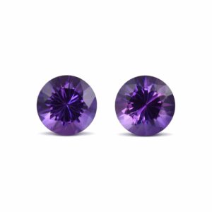 Amethyst round pair 8.0mm 3.09cts N am127 sh