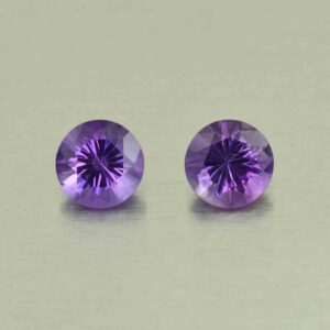 Amethyst round pair 8.5mm 3.77cts N am133 scaled 1 SOLD