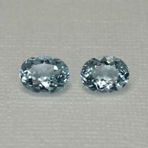 Aquamarine oval pair 10.9 10.6x8.3mm N aq149 SOLD