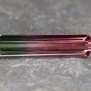 Bi Color Tourmaline eme cut 20.2x4.7mm 3.75cts N tm1249 c SOLD