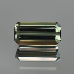 BlueGreenTourmaline eme cut 12.0x5.9mm 2.98cts tm818