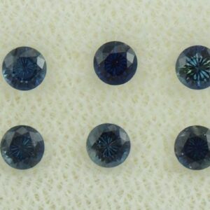BlueSapphire round box set 3.0mm 1.29cts N sa700 SOLD