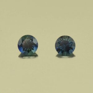 BlueSapphire round pair 3.5mm 0.36cts N sa590