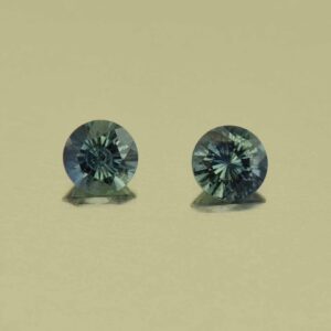 BlueSapphire round pair 3.5mm 0.36cts N sa591