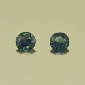 BlueSapphire round pair 4.0mm 0.55cts N sa592