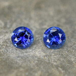 BlueSapphire round pair 4.0mm 0.58cts H sa253 crop SOLD
