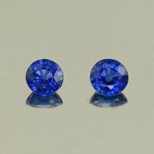 BlueSapphire round pair 4.0mm 0.70cts H sa1032 SOLD