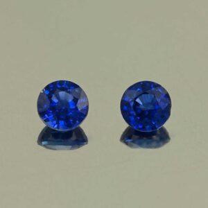 BlueSapphire round pair 4.0mm 0.77cts H sa1042