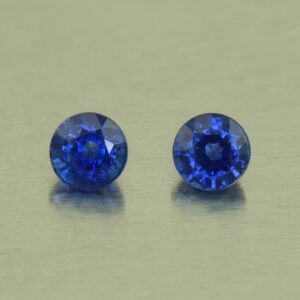 BlueSapphire round pair 4.2mm 0.91cts H sa977 SOLD