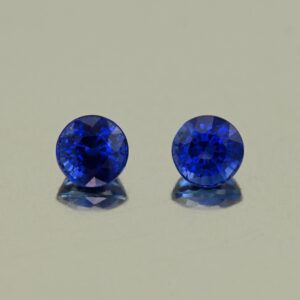 BlueSapphire round pair 4.2mm 0.94cts H sa1040 SOLD