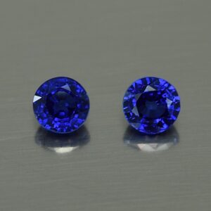 BlueSapphire round pair 4.2mm 0.97cts H sa461 SOLD