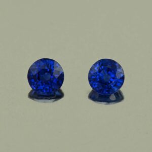 BlueSapphire round pair 4.3mm 0.88cts H sa1041
