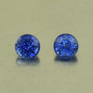 BlueSapphire round pair 4.5mm 1.09cts H sa984 SOLD