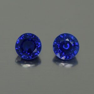 BlueSapphire round pair 4.5mm 1.12cts H sa468 SOLD