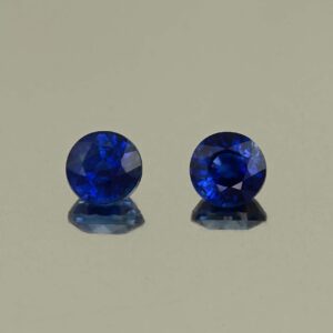BlueSapphire round pair 4.7mm 1.24cts H sa1038 SOLD
