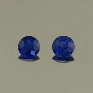 BlueSapphire round pair 5.0mm 4.8mm 0.99cts H sa1054 SOLD