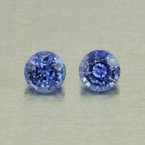BlueSapphire round pair 5.5mm 1.72cts H sa583 SOLD
