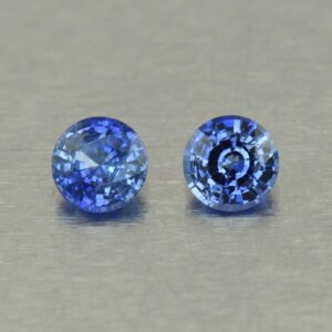 BlueSapphire round pair 5.8mm 1.91cts H sa696 SOLD