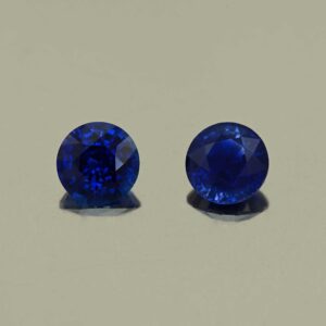 BlueSapphire round pair 6.0mm 2.04cts H sa1047 SOLD