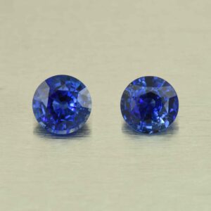 BlueSapphire round pair 6.9mm 2.98cts H sa570 scaled 1 SOLD