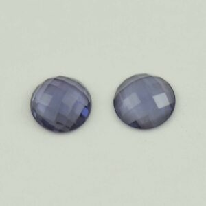 BlueSpinel round rosecut pair 5.0mm 0.89cts N sp765 a SOLD