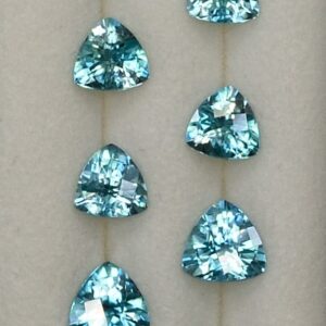 BlueZircon Earrings Suite ch trill 4.0 5.2mm 5.71cts 10pcs zn1934