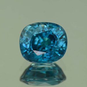 BlueZircon cush 9.9x8.5x6.1mm 5.42cts H zn7075 SOLD
