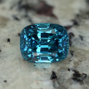 BlueZircon cushion 11.8x9.6mm 12.39cts zn1078 SOLD