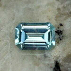BlueZircon eme cut 6.6x4.6mm 1.15cts zn1550 SOLD