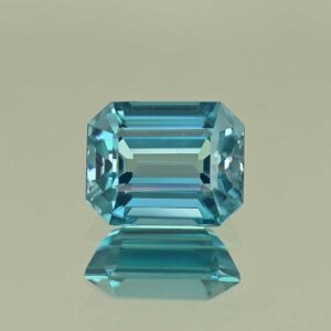 BlueZircon eme cut 9.5x7.6x5.2mm 4.71cts H zn7777 SOLD