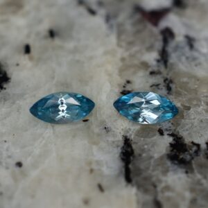 BlueZircon marquise pair 7.0x3.5mm 0.99cts zn2619