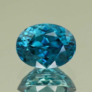 BlueZircon oval 10.5x7.9x6.0mm 4.99cts H zn8218