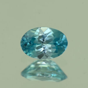 BlueZircon oval 6.8x4.7mm 1.01cts H zn7001