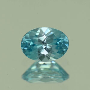 BlueZircon oval 7.1x5.1mm 1.30cts H zn5963 SOLD
