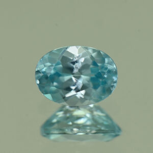 BlueZircon oval 7.5x5.5mm 1.61cts H zn7006