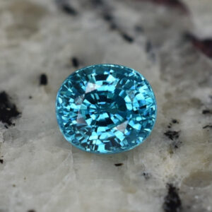 BlueZircon oval 8.3x7.5mm 4.16cts H zn1646 SOLD