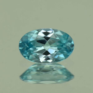 BlueZircon oval 8.4x5.4mm 1.48cts H zn7010