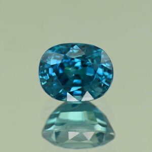 BlueZircon oval 8.7x6.8x6.0mm 3.82cts H zn7076 SOLD