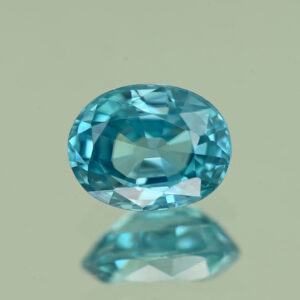 BlueZircon oval 9.0x7.0x4.6mm 3.07cts H zn995