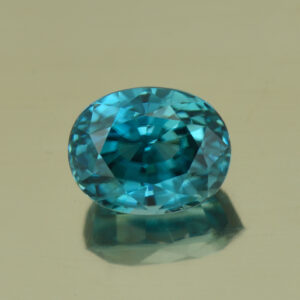 BlueZircon oval 9.1x7.1mm 4.46cts H zn343 SOLD