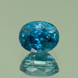 BlueZircon oval 9.1x7.2x6.3mm 4.35cts H zn7077